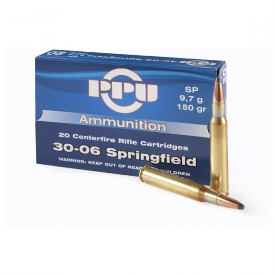 PPU .30-06 SPRINGFIELD 150 GRAIN SP BOX OF 20, PPA-3006150-20