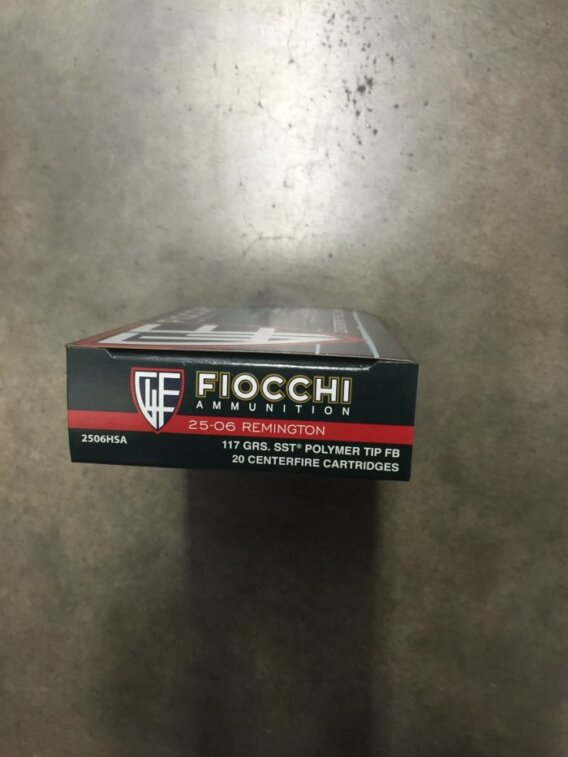 FIOCCHI AMMUNITION 25-06 REM 117 GRAIN, SST, BOX OF 20, FIO-2506HSA