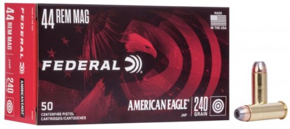 American Eagle (Federal) 44 Magnum, 240 GR, JHP, 50 RD, AE-AE44A-240-50