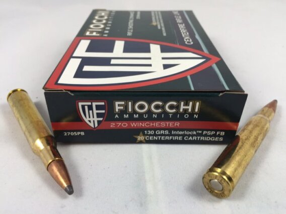 FIOCCHI AMMUNITION 270 WIN 130 GRAIN, PSP, BOX OF 20, FIO-270SPB