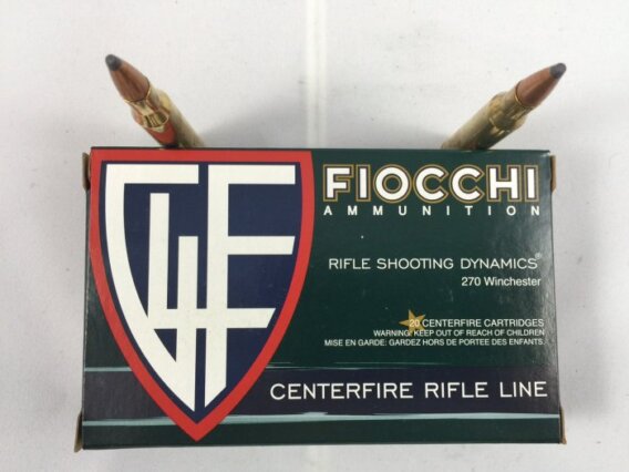 FIOCCHI AMMUNITION 270 WIN 130 GRAIN, PSP, BOX OF 20, FIO-270SPB