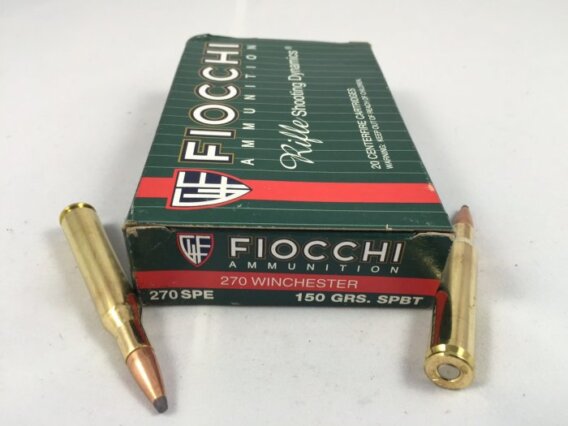 FIOCCHI AMMUNITION 270 WIN 150 GRAIN, PSP, BOX OF 20, FIO-270SPE