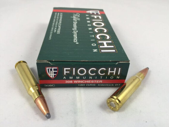 FIOCCHI AMMUNITION 308WIN 180 GRAIN, PSP, BOX OF 20, FIO-308C