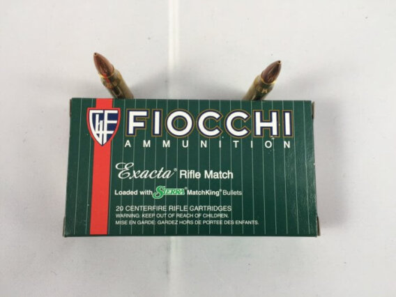 FIOCCHI AMMUNITION 308WIN 168 GRAIN, HPBTMK, BOX OF 20, FIO-308MKB