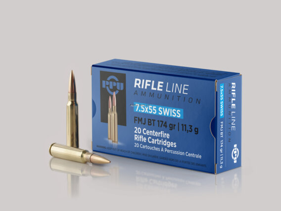 PPU 7.5X55 SWISS 174GR SP 20RD, PPA-PP7SS-20