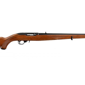 Ruger 1265 10/22 Carbine Semi-Auto Rifle 22 LR, 18.5" Bbl, 10 Rnd. Black Alloy Barrel, Walnut Mannlicher Stock, 0604-2092