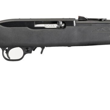 Ruger 31114 10/22 Compact Semi-Auto Rifle, 22 LR, 16.12" Bbl, Black Synthetic Modular Stock, 10+1 Rnd, Fiber Optic Sights,, 0604-2182
