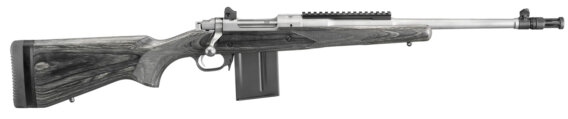 Ruger 6822 Gunsite Scout Bolt Action Rifle 308 WIN, RH, 18.7 in, Matte S/S, Wood Stk, 10+1 Rnd, Standard Trgr, 0604-1569