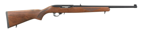 Ruger 1102 10/22 Sporter Semi Auto Rifle 22 LR, RH, 18.5 in, Satin Black, Wood Stk, 10+1 Rnd, 0604-0075