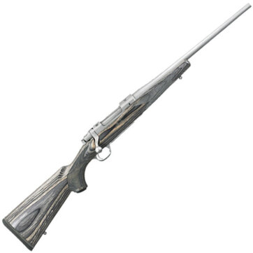 Ruger 17108 Hawkeye Laminate Compact Bolt Action Rifle 243 WIN, RH, 16.5 in, Blk Lam Stk, 4+1 Rnd, LC6 Trgr, 0604-0714