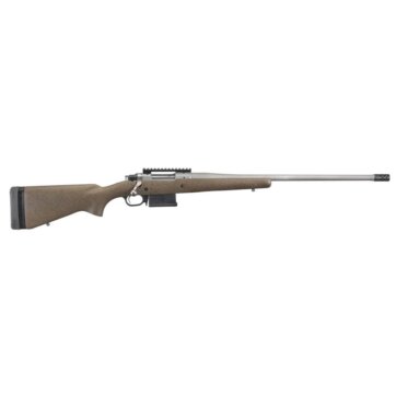 Ruger 47198 Hawkeye Long Range Hunter Bolt Action Rifle, 6.5 Creed, 22" Stainless Threaded Bbl, Speckled Laminate Stock, 5+1 Rnd, 0604-2292