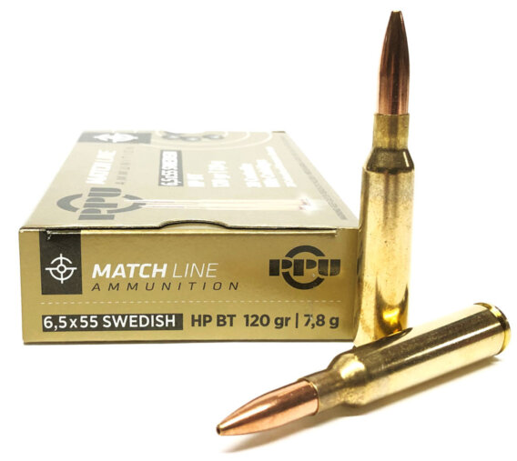 PPU- 6.5X55 SWEDISH 120GR HP BT 20RD, PPA-PPM6-20