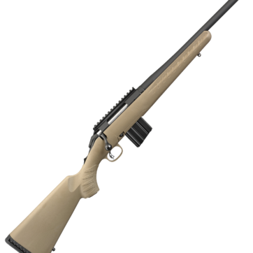 Ruger 26985 American Ranch Compact Bolt Action Rifle, 350 Legend, 16.38" Threaded Bbl, FDE Synthetic Stock, LOP 12.5", 5+1-Rnd, 0604-2254