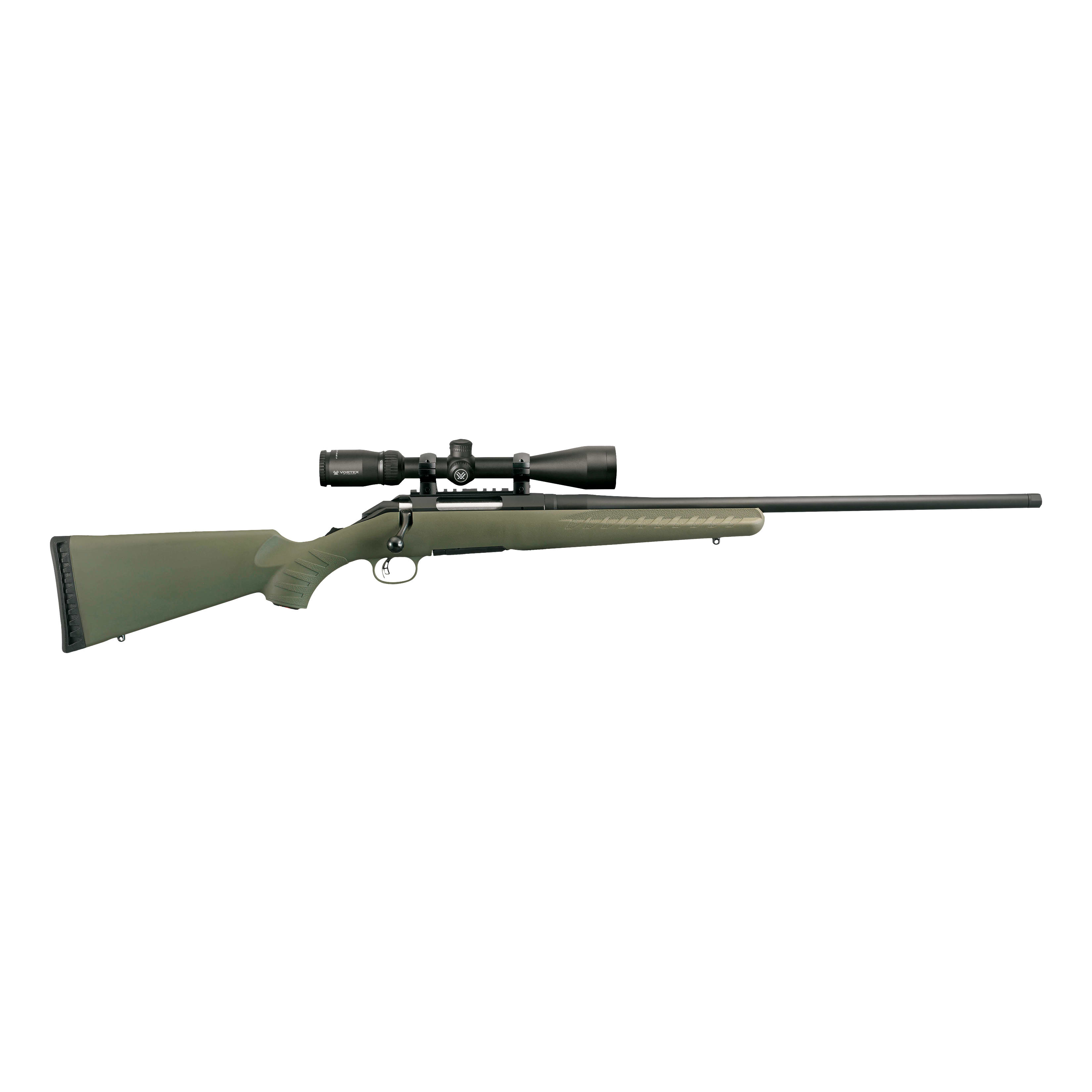 Ruger 16953 American Bolt Action Rifle Combo, 6.5 Creedmoor, RH, 22" BBL, Moss Green Synthetic Stock, Vortex Scope 4-12x44 , 5-Round, 0604-1997