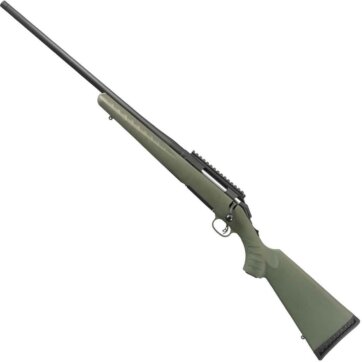 Ruger 26917 American Predator Bolt Action Rifle, 7MM-08 Rem, Left Hand, 22" Bbl, Matte Black, Moss Green Synthetic Stock, 4+1 Rnd, 0604-2200