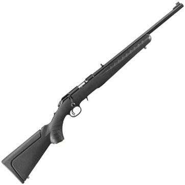 Ruger 8322 American Std Bolt Action Rifle 22 WMR, RH, 18 in, Satin Blued, Syn Stk, 9+1 Rnd, Adj Trgr, 0604-1713