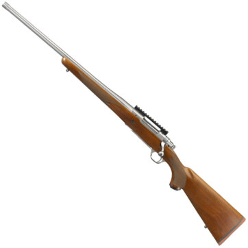 Ruger 57120 Hawkeye Hunter Bolt Action Rifle, Left Hand, 6.5 Creed., 22" Bbl, Stainless, Walnut Stock, 4+1 Rnd, 0604-2355