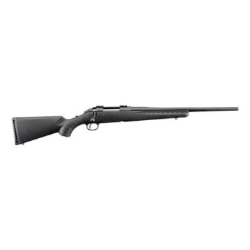 Ruger 6907 American Compact Bolt Action Rifle 308 WIN, RH, 18 in, Matte Blk, Syn Stk, 4+1 Rnd, Adj Trgr, 0604-1619