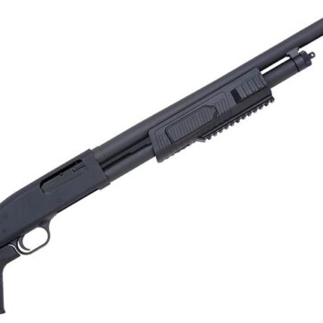 Mossberg 57340 500 JIC FLEX Pump Shotgun 12ga,18.5" Bead Sight Syn/Matte Blue FLEX PG & Railed F/E 6 Rnd, 0902-1159