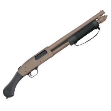 Mossberg 50653 590 Shockwave Pump Shotgun, 12 Ga, 14" Bbl, FDE Bbl Finish, 6-Rnd, Strapped Foreend, Non NFA, 26.37" OA Length, 0902-1516