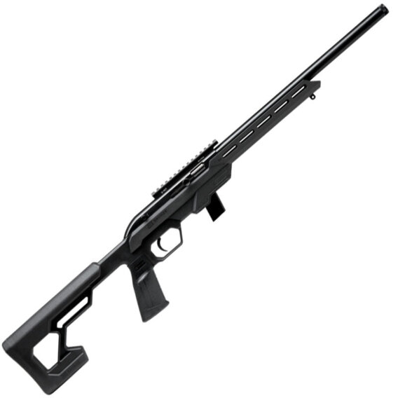 Savage 45114 64 Precision Semi Auto Rifle, 22 LR, 16.5 " Threaded Heavy Bbl, Black Synthetic Chassis, 1-Pc Pic Rail, 10 Round Mag, 0685-2545