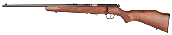 Savage 95700 93 GL Bolt Action Rifle 22 WMR, LH, 21 in, Satin Blued, Wood Stk, 5+1 Rnd, Accu-Trigger, 0685-0623