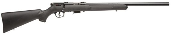 Savage 96700 93R17 FV Bolt Action Rifle 17 HMR, RH, 21 in, Satin Blued, Syn Stk, 5+1 Rnd, Accu-Trigger, 0685-0625