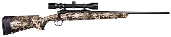 Savage 57275 Axis XP Camo Mossy Oak Break Up Country Bolt Action Rifle 22-250 Rem, 22" Bbl Blk, Blk Syn Stock, 4 Rnd Dm, Weaver, 0685-2072