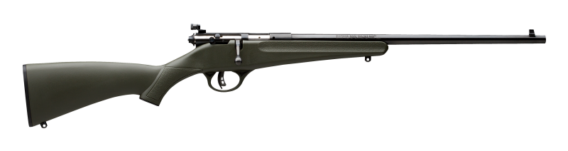 Savage 13790 Rascal Youth Bolt Action Rifle 22 LR, RH, 16.125 in, Satin Blued, Green Synthetic Stock, 1 Rnd, Accu-Trigger, 0685-1181