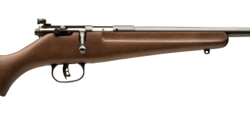 Savage 13815 Rascal Youth Bolt Action Rifle 22 LR, RH, 16.125 in, Satin Blued, Hardwood Stock, 1 Rnd, Accu-Trigger, 0685-1185