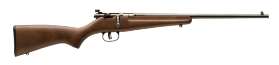 Savage 13815 Rascal Youth Bolt Action Rifle 22 LR, RH, 16.125 in, Satin Blued, Hardwood Stock, 1 Rnd, Accu-Trigger, 0685-1185