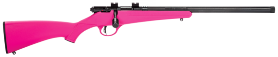 Savage 13835 Rascal Fv-Sr Pink Bolt Action Rifle 22 Lr , 16 1/8" Bbl Blued, Pink Syn Stock, 1 Rnd , Accutrigger, 0685-1995