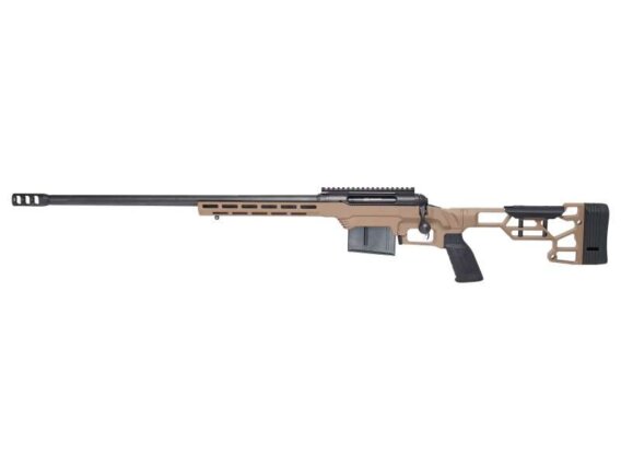 Savage 57695 110 Precision Left Hand 308 Win 20 in Black BBL, Flat Dark Earth Aluminum Stock, 0685-2623