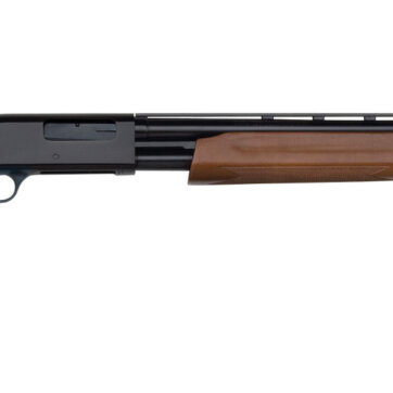 Mossberg 50104 500 Hunting All-Purpose Field Pump Shotgun 410 GA, RH, 24 in, Blue, Wood, 5+1 Rnd, Fixed, Vent Rib, 3 in, 0902-0042