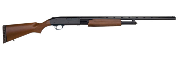 Mossberg 50104 500 Hunting All-Purpose Field Pump Shotgun 410 GA, RH, 24 in, Blue, Wood, 5+1 Rnd, Fixed, Vent Rib, 3 in, 0902-0042