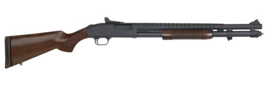 Mossberg 51665 590A1 Retrograde Pump Shotgun 12 Ga 20" Hvy Wall BBL, Walnut Stk, Heat Shield 8+1 Shot, 0902-1604