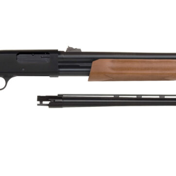 Mossberg 54264 500 Hunting Combos Pump Shotgun 12 GA, RH, 24/28 in, Blue, Wood, 5+1 Rnd, Accu-Set, Vent Rib, 3 in, 0902-0272