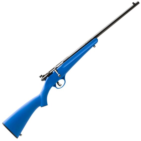 Savage 13785 Rascal Youth Bolt Action Rifle 22 LR, RH, 16.125 in, Satin Blued, Blue Synthetic Stock, 1 Rnd, Accu-Trigger, 0685-1180