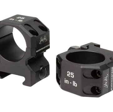 Sig Sauer SOA10035 Buckmasters Ring Set, 1In, High Profile 1.12 In. , Aluminum, Matte Blk, 5270-1735