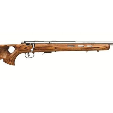 Savage 96200 93R17 BTVS Bolt Action Rifle 17 HMR, RH, 21 in, Stainless Steel, Wood Stk, 5+1 Rnd, Accu-Trigger, 0685-0003