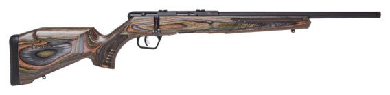 Savage 70249 B22 BNS-SR Bolt Action Rifle, 22 LR, 18 In. Barrel, Tang Safety, AccuTrigger, 10 Shot Rotary Magazine, 0685-2362