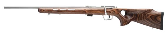 Savage 25795 Mark II BTVLSS Bolt Action Rifle 22 LR, LH, 21 in, Matte, Wood Stk, 5+1 Rnd, Accu-Trigger, 0685-0796