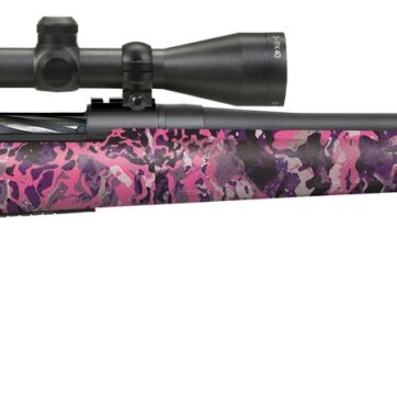 Mossberg 28143 Patriot Super Bantam Bolt Rifle, 6.5 Creed., 20" Bbl, Matte Blue, Muddy Girl Wild Synth. Stock, 3-9x40 Scope, 5+1 Rnd, 0902-1784