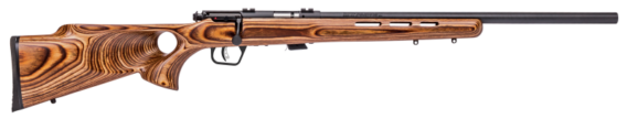 Savage 28750 Mark II BTV Bolt Action Rifle 22 LR, RH, 21 in, Satin Blued, Wood Stk, 5+1 Rnd, Accu-Trigger, 0685-0795