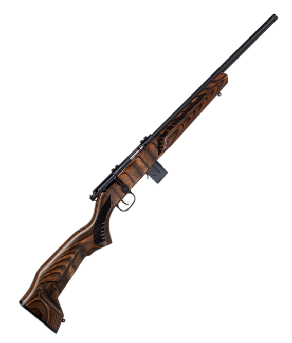 Savage 91937 93 Minimalist Bolt Action Rifle, 22 WMR, Brown Laminate Stock, 18 In. Barrel, AccuTrigger, 10 Round Magazine, 0685-2366