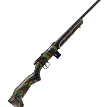 Savage 96636 93R17 Minimalist, Bolt Action Rifle, 17 HMR, Green Laminate Stock, 18" Threaded Barrel, AccuTrigger, 10 Round Magazine, 0685-2367