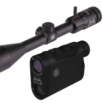 Sig Sauer SOK15BM02 Buckmasters Combo Kit, Kilo 1500 6X22mm LRF and 3-9X50mm Riflescope, 5270-1658