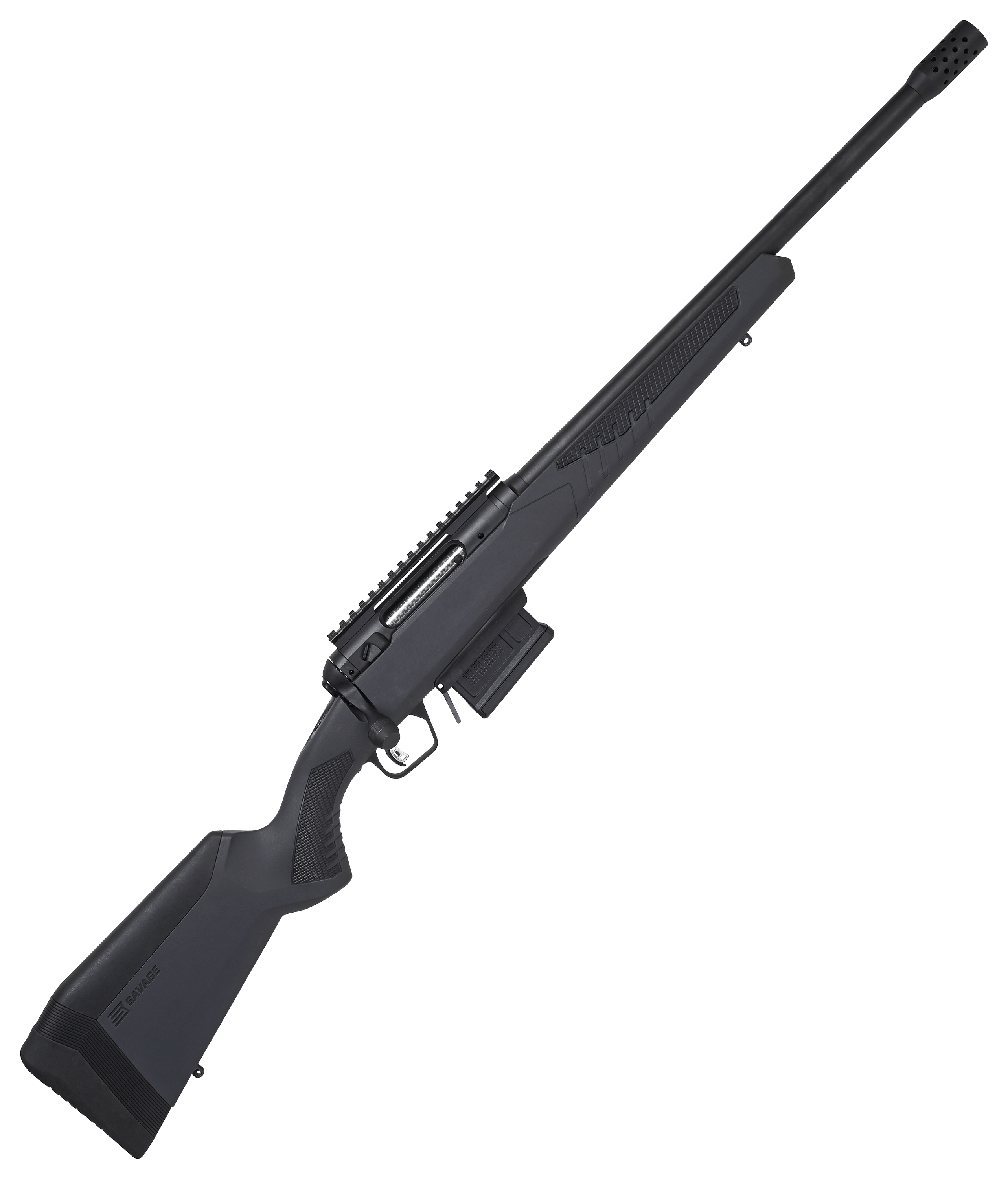 Savage 57140 110 Haymaker Bolt Action Rifle, 450 Bushmaster, 18" Bbl, 4+1 Rnd, Black Stock, AccuFit System, Muzzle Break, 0685-1956