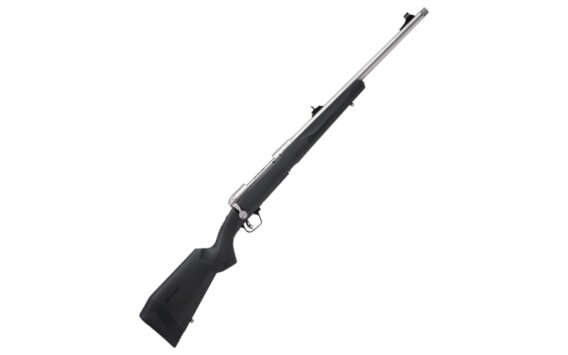 Savage 57043 110 Brush Hunter Bolt Action Rifle 338 Win Mag, 20" Bbl Ss, Gray Syn W/ Lop Stock, 4 Rnd Dm, Accutrigger, 0685-2107