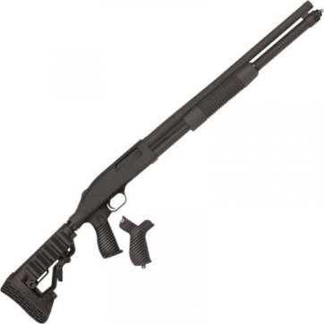 Mossberg 50695 590 Pump Shotgun, 12 GA, 20" Bbl, Flex Tactical Stock Pistol Grip, Bead Sight, 8+1 Rnd, 0902-1697